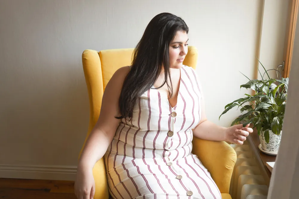 Plus Size Model in fashion shoot